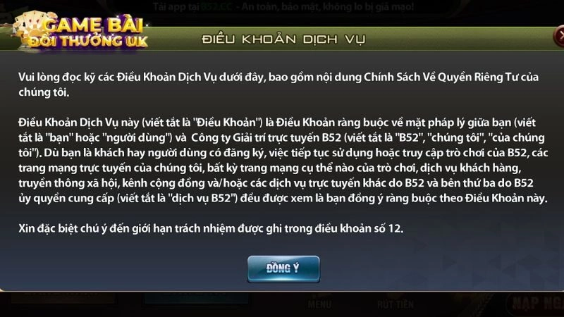 Đăng ký B52