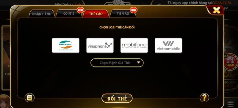 Thủ tục rút thưởng GO88 