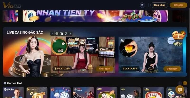 Cổng game Vin88